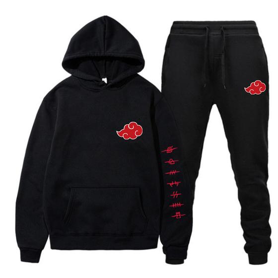 Imagem de Conjunto Moletom Calça Naruto Akatsuki Nuvem Anime Série