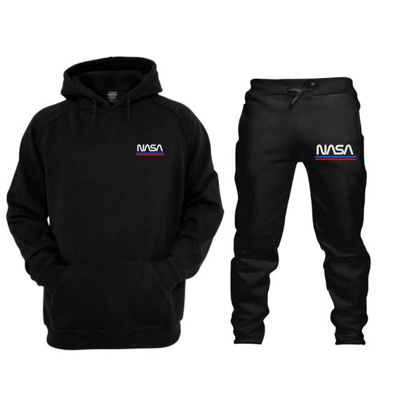 Conjunto Moletom De Frio Nasa Masculino Feminino Com Capuz Bolso Menor preço em Conjunto Moletom De Frio Nasa Masculino Feminino Com Capuz Bolso