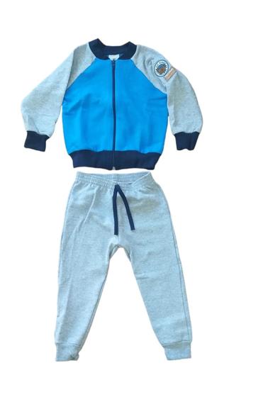 Imagem de Conjunto Moletom Felpado Menino Jaqueta e Calça Bordado Urso