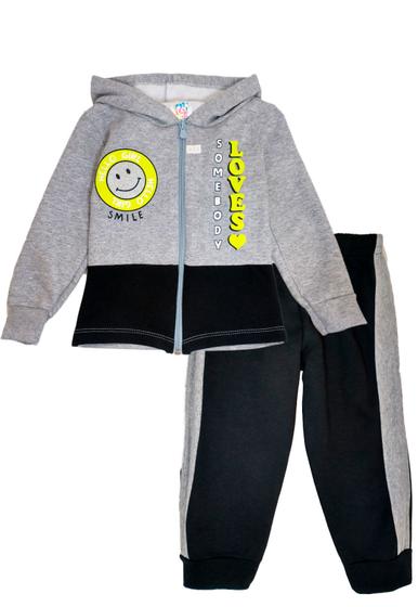 Imagem de Conjunto Moletom Feminino Infantil Jaqueta com Capuz e Calça Roupa de Frio Inverno