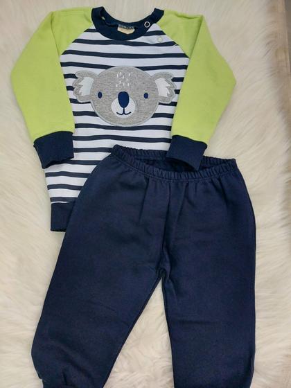 Imagem de Conjunto Moletom Flanelado Bebê Infantil menino