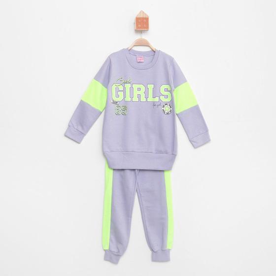 Imagem de Conjunto Moletom Infantil For Girl C/ Recorte Feminino