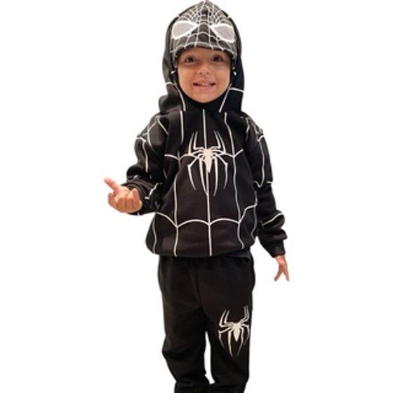 Imagem de Conjunto Moletom Infantil Homem Aranha Com Capuz