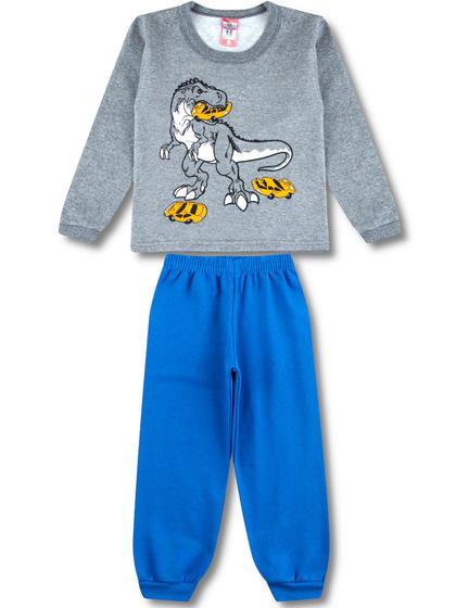 Imagem de Conjunto Moletom Infantil Masculino Roupa de Inverno Menino 2 Peças - 1 Blusa e 1 Calça