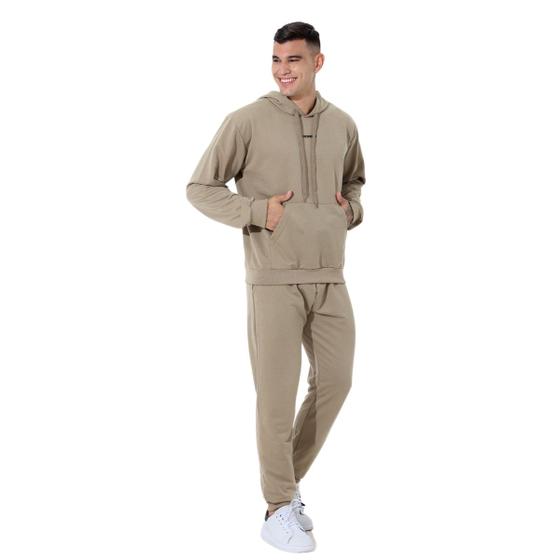 Imagem de Conjunto moletom masculino blusa com capuz e calça