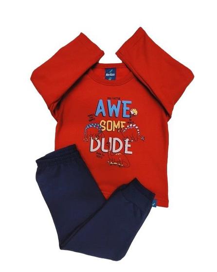 Imagem de Conjunto Moletom Peluciado Infantil Awesome Dude Rex