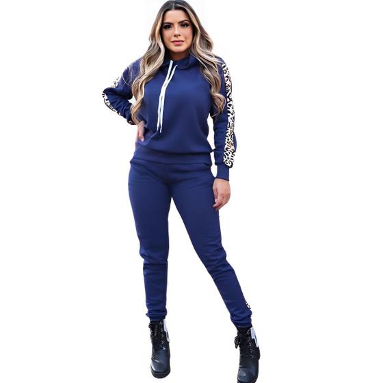 Conjunto Moletom Infantil Adobabirl | Gola Redonda Bordado Outono Inverno
