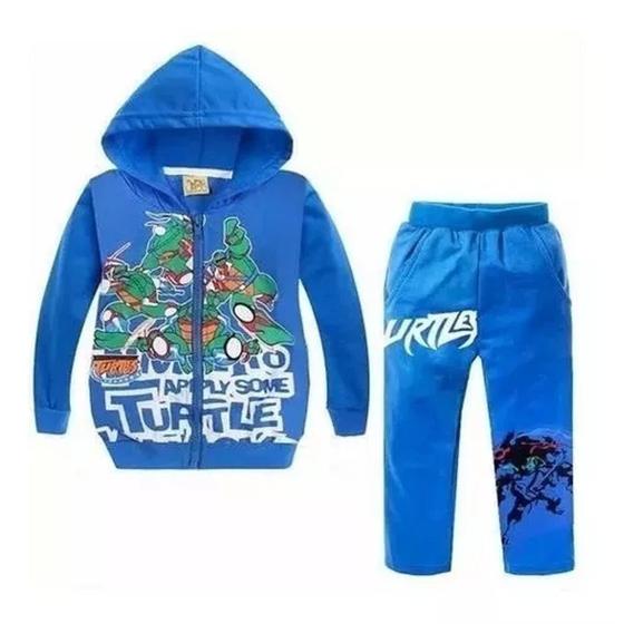 Imagem de Conjunto Moleton Tartaruga Tartarugas Ninja Infantil Moletom