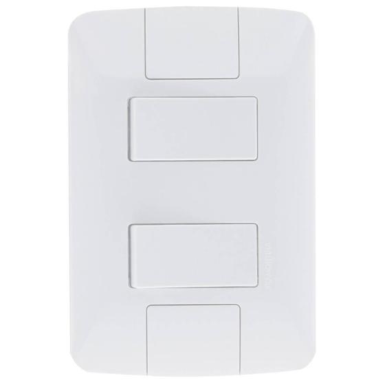 Conjunto Montado Aria 4X2 2 Interruptor Simples Tramontina Menor preço em Conjunto Montado Aria 4X2 2 Interruptor Simples Tramontina