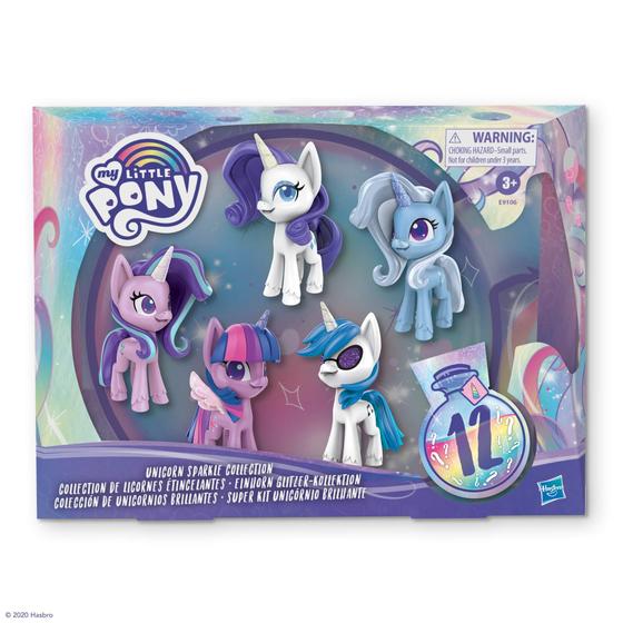 Imagem de Conjunto My Little Pony Unicorn Sparkle - 5 Bonecos (8cm) com Acessórios
