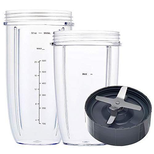 Imagem de Conjunto Nutribullet Copos 907ml & 680ml Compatíveis, Lâmina Extratora (3 unid)