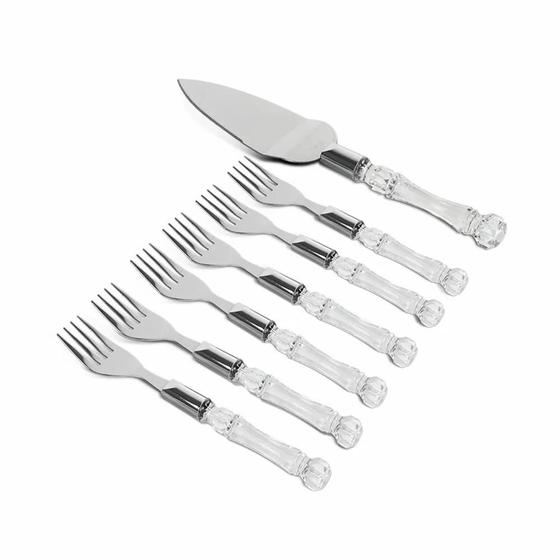 Conjunto p/ bolo haus tasty 7 peças aço inox 57013/101 Imagem de Conjunto p/ bolo haus tasty 7 peças aço inox 57013/101