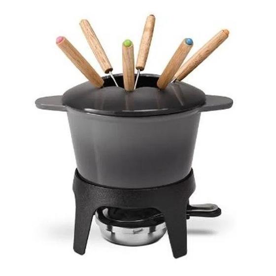 Imagem de Conjunto p/ fondue 10 peças sauté cinza - 57504/108