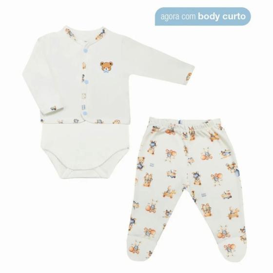 Imagem de Conjunto Pagão Bebê 3 peças estampa Ursinho Toys - Mini Bear