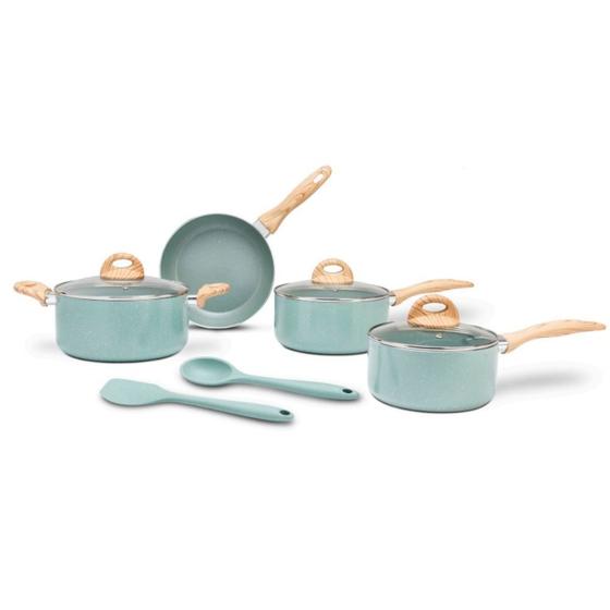 Conjunto Panelas 6 Peças Verde Fundo de Indução Botânika Brinox Menor preço em Conjunto Panelas 6 Peças Verde Fundo de Indução Botânika Brinox