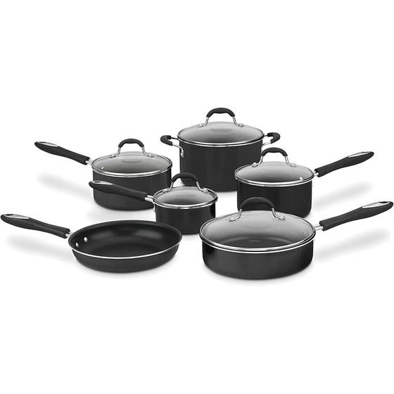 Imagem de Conjunto Panelas Cuisinart Advantage Preto 11 Peças 55-11Bk