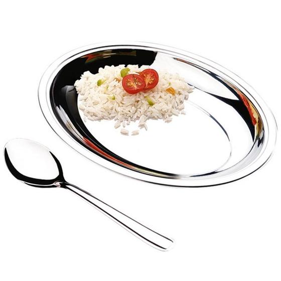 Imagem de Conjunto para Arroz com Travessa Oval em Inox