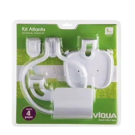 Imagem de Conjunto Para Banheiro 4 Peças Branco Atlantis Viqua