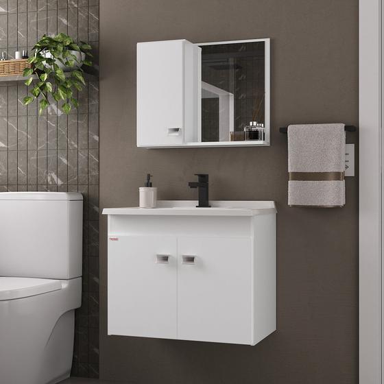 Imagem de Conjunto para Banheiro Kit Econômico Suspenso 60cm - Fabribam