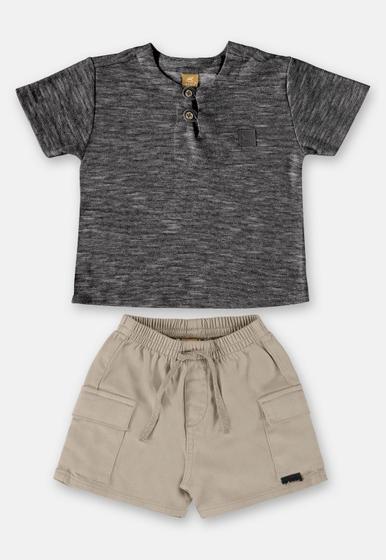 Imagem de Conjunto para Bebê Menino com Bata e Bermuda Up Baby