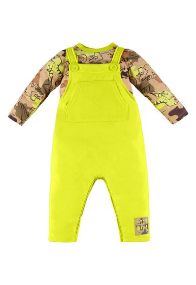 Imagem de Conjunto para Bebê Menino com Jardineira e Body Manga Longa Up Baby