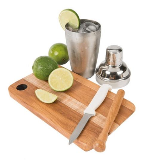 Imagem de Conjunto Para Caipirinha 4 Peças Aço Inox Utily Domama