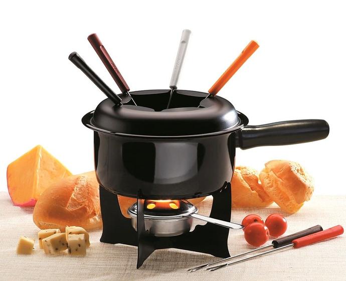 Imagem de Conjunto para Fondue 10 peças Preto 1214/116 - Brinox