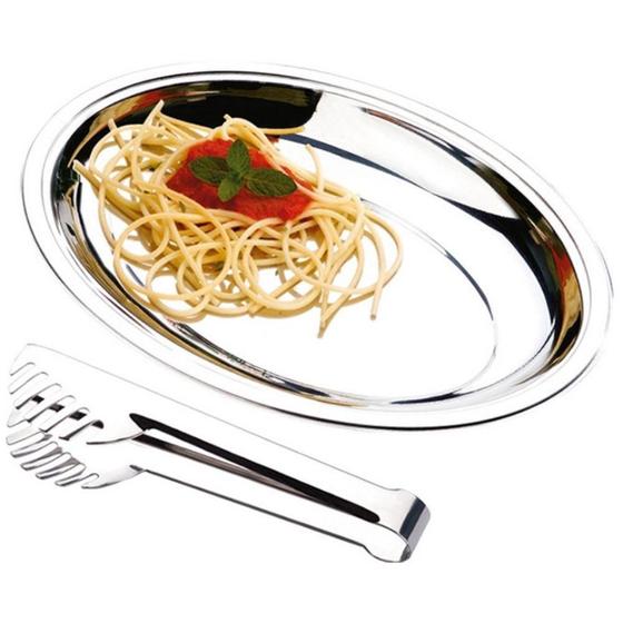 Menor preço em Conjunto Para Massas Com Travessa Oval Em Inox