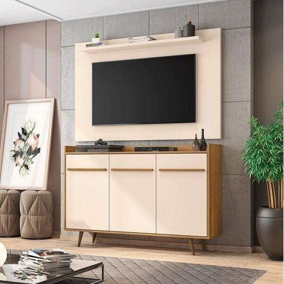 Imagem de Conjunto para Sala com Aparador Quartzo e Painel para TV até 50 Polegadas Kenzo Móveis Bechara