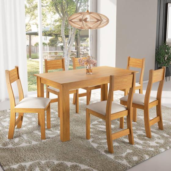 Conjunto para Sala de Jantar com 6 Cadeiras Armani Menor preço em Conjunto para Sala de Jantar com 6 Cadeiras Armani