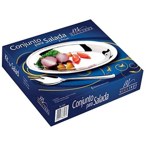 Conjunto para salada 3 peças mega inox Menor preço em Conjunto para salada 3 peças mega inox