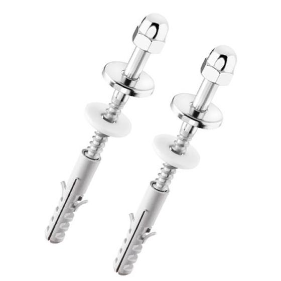 Conjunto Parafuso Fixação Vaso Sanitário Bacia Caixa Acoplada Mictório 121mm Inox 304 luxo Cromado Menor preço em Conjunto Parafuso Fixação Vaso Sanitário Bacia Caixa Acoplada Mictório 121mm Inox 304 luxo Cromado