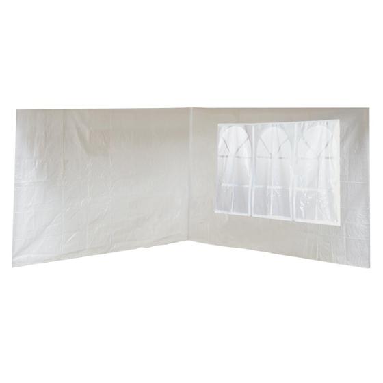 Imagem de Conjunto Parede para Gazebo Ráfia Branco 3m x 3m