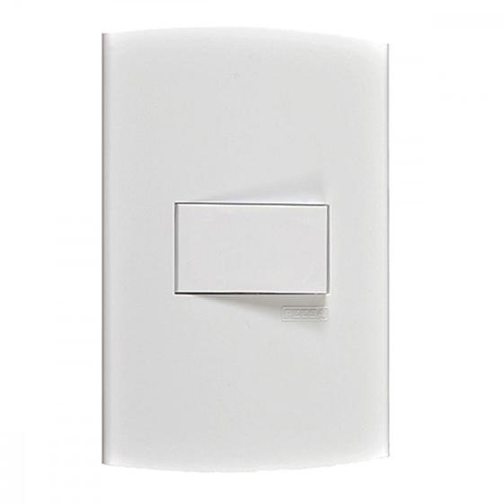 Imagem de Conjunto Peesa Alfa 1502B 1 Interruptor Paralelo Branco