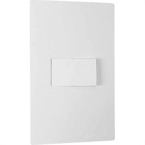 Imagem de Conjunto Peesa Una Max 1702A 1 Interruptor Simples Branco