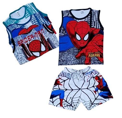 Imagem de Conjunto personagem Homem Aranha 2 peças Regata + Short com elástico Infantil  Natal e Ano Novo