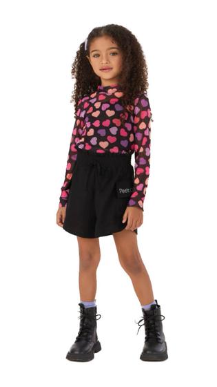 Imagem de Conjunto Petit Cherie Infantil Menina Tule Corações 10 ao 16