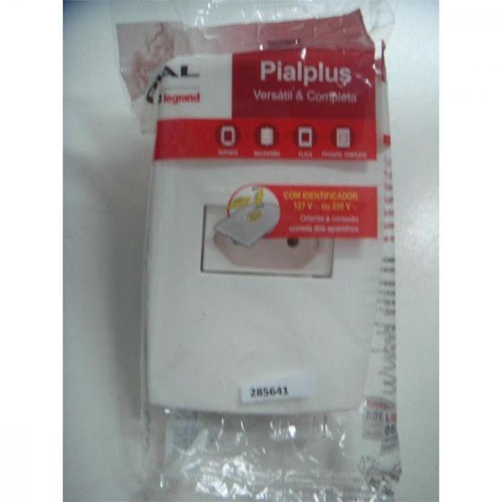 Imagem de Conjunto Pial Plus 4X2 Branco Com Placa(1Tomada 10A) 615080