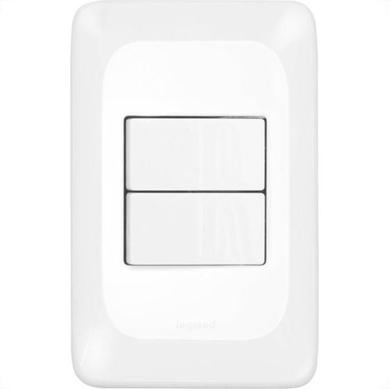Imagem de Conjunto Pial Pop 4X2 Branco Com Placa (2Paralelo) Lgx202