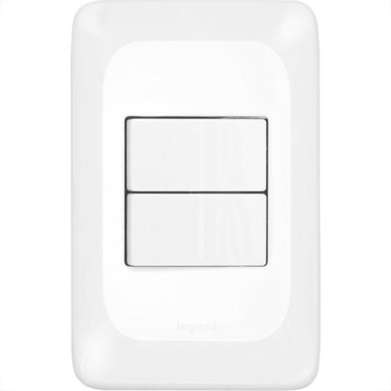 Imagem de Conjunto Pial Pop 4X2 Branco Com Placa (2Simples) Lgx101