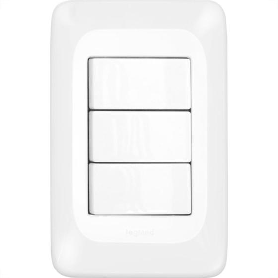 Imagem de Conjunto Pial Pop 4X2 Branco Com Placa (3Paralelo) Lgx222