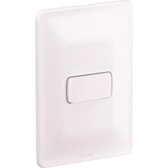 Imagem de Conjunto Pial Zeffia 4X2 Branco Com Placa(1Simples) 680100