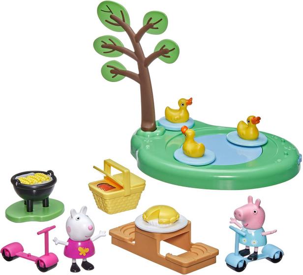 Imagem de Conjunto Picnic da Peppa Pig com Figuras e Acessórios - Pré-Escolar +3y