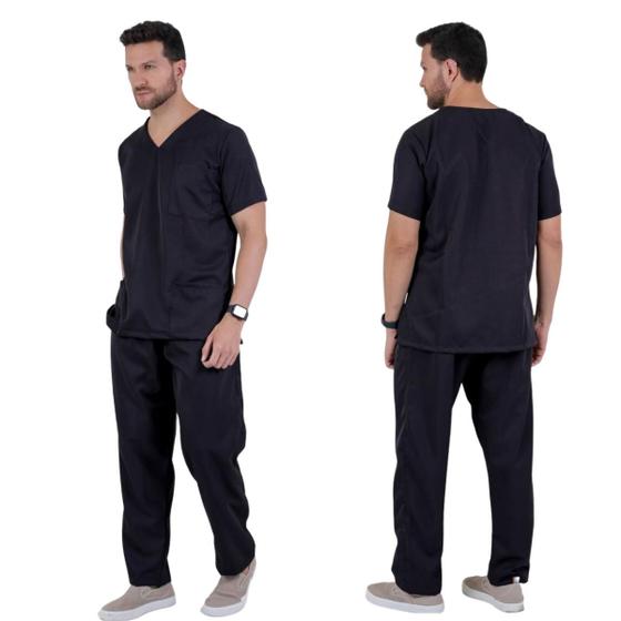 Conjunto Pijama Cirurgico Scrub Microfibra Gabardine Masculino Menor preço em Conjunto Pijama Cirurgico Scrub Microfibra Gabardine Masculino