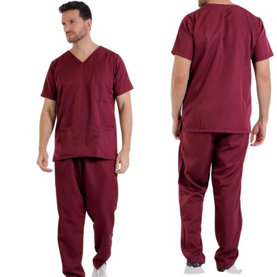 Imagem de Conjunto Pijama Cirurgico Scrub Microfibra Gabardine Masculino