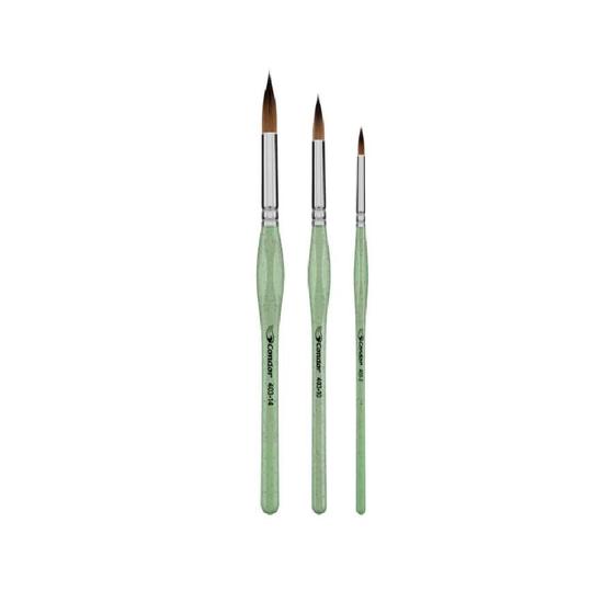 Imagem de Conjunto Pincel Redondo 403 Cabo Ergonomico Condor 3 Pçs