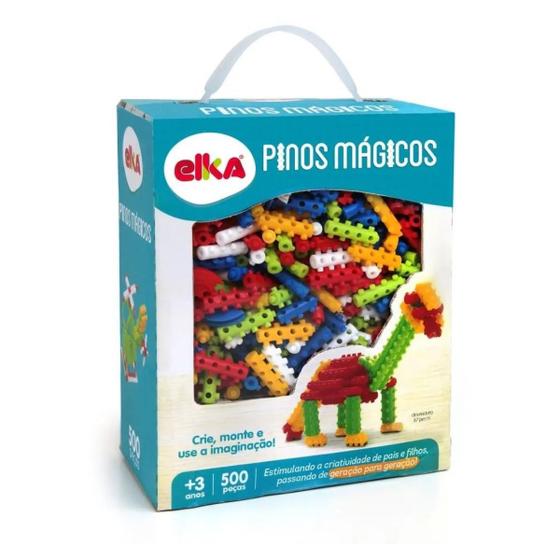 Imagem de Conjunto Pinos Mágicos 500 Peças Elka 939