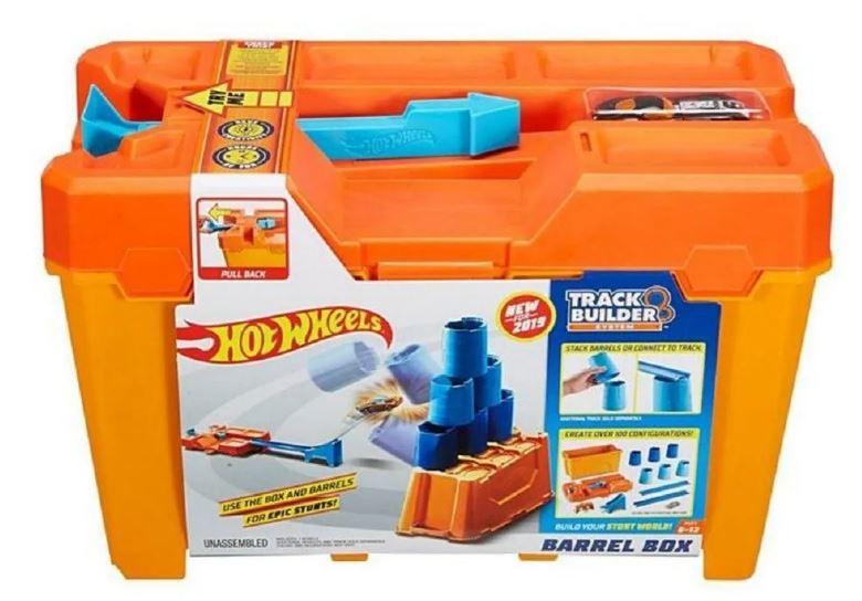 Imagem de Conjunto Pista De Percurso Hot Wheels Track Builder Caixa De Obstáculos 1x Carrinho Mattel