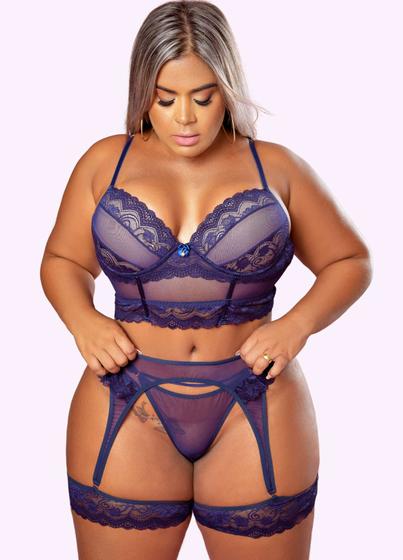 Conjunto Plus Size Cropped Flerte Menor preço em Conjunto Plus Size Cropped Flerte