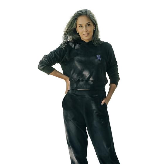 Imagem de Conjunto Plush Calça e Blusa com Capuz em Tecido de Plush
